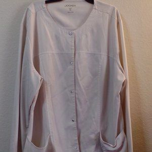 Jockey XL White Jacket Scrubs